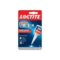 Loctite Super Glue-3 Précision, Colle Forte Pour Réparations Précises, Colle Liquide Tous Matériaux, Colle Transparente à Séchage Rapide, Flacon 5 G
