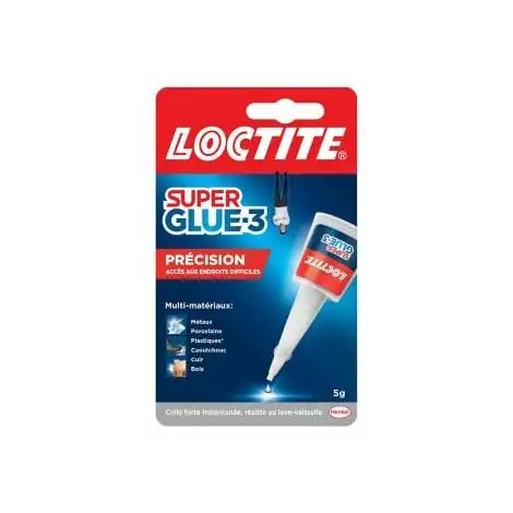 Loctite Super Glue-3 Précision, Colle Forte Pour Réparations Précises, Colle Liquide Tous Matériaux, Colle Transparente à Séchage Rapide, Flacon 5 G 1 Loctite Super Glue-3 Précision, Colle Forte Pour Réparations Précises, Colle Liquide Tous Matériaux, Colle Transparente à Séchage Rapide, Flacon 5 G
