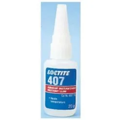 Colle Super Glue Instantanée Loctite 407 - Liquide - Bouteille - 20g