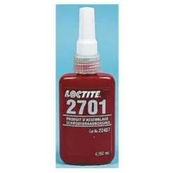 Frein Filet Liquide Loctite 2701 - Pour Raccords Filetés Chromés - Bouteille - 50ml - Vert