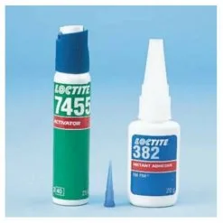 Kit Super Glue Loctite 382 Avec Durcisseur Loctite 7455 - Liquide - Bouteille - 20g - Transparent