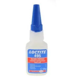 Colle Super Glue Instantanée Loctite 495 - Liquide - Bouteille - 20g - Transparent