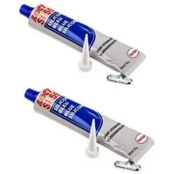 Lot 2 Tubes Loctite 5926 Pate Joint Bleue Silicone Professionnel 100 Ml 1126639 - Bleu