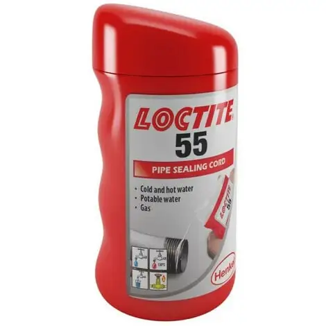 Fil D'etancheite (ptfe) Loctite 55 Pour Filetages 160 Mètres 1 Fil D'etancheite (ptfe) Loctite 55 Pour Filetages 160 Mètres